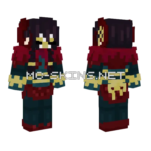 Kindred Minecraft skin, front and back