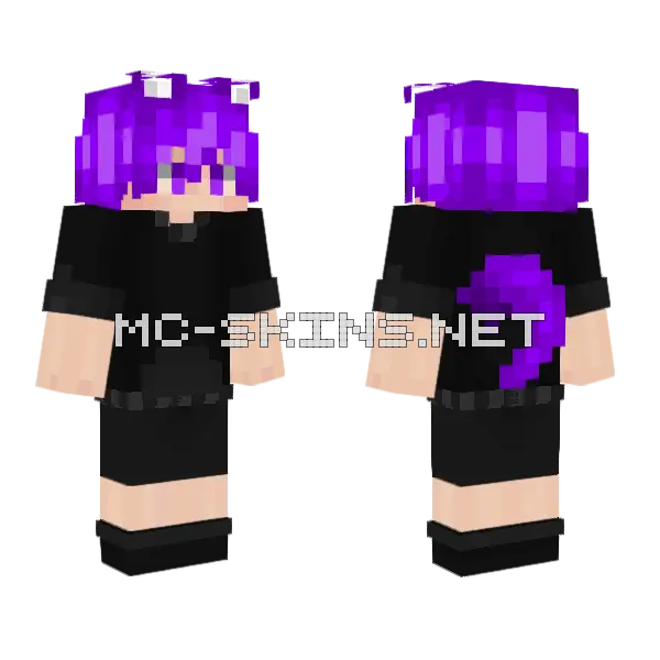 Kinem Stay Minecraft skin, front and back