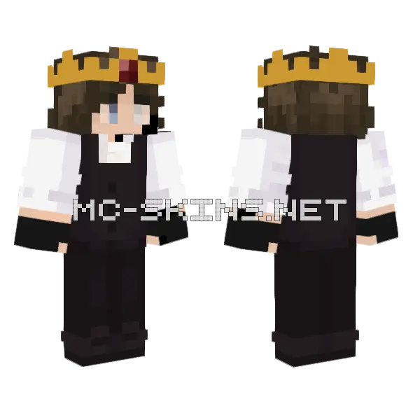 King 2 Minecraft skin, front and back
