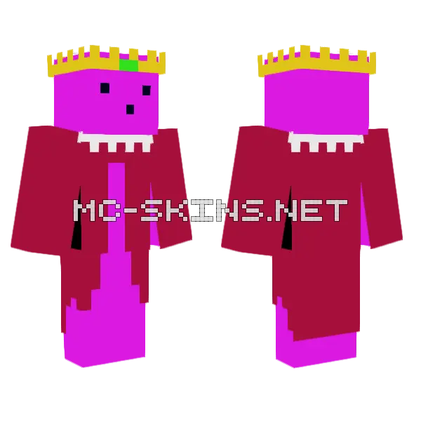 King Blob Minecraft skin, front and back