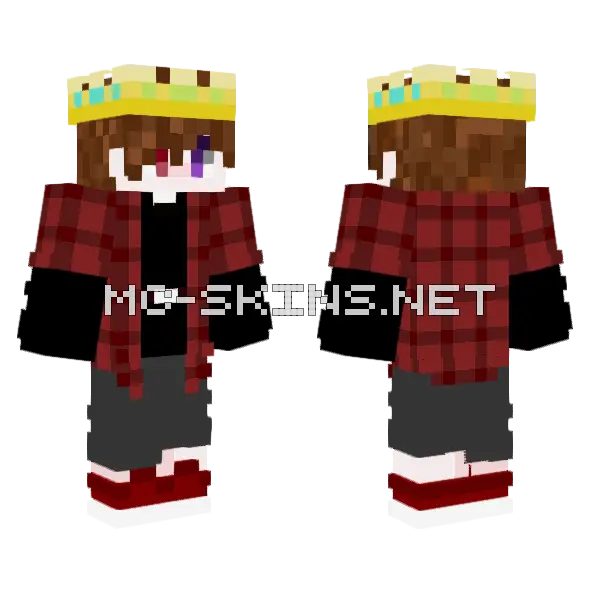 King Boi Minecraft skin, front and back