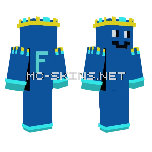King Finn Minecraft skin, front and back