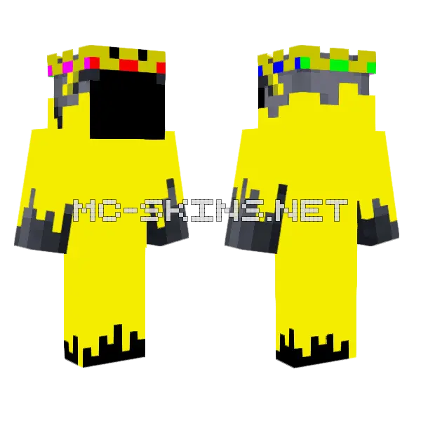 King In Yellow Ardoni Minecraft skin, front and back