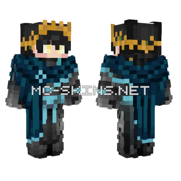 King Irizu Of Whiteveil Minecraft skin, front and back
