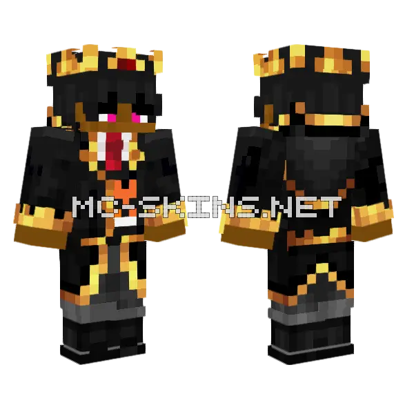 King Luhmaruwrld Minecraft skin, front and back