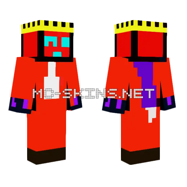 King Mango Minecraft skin, front and back