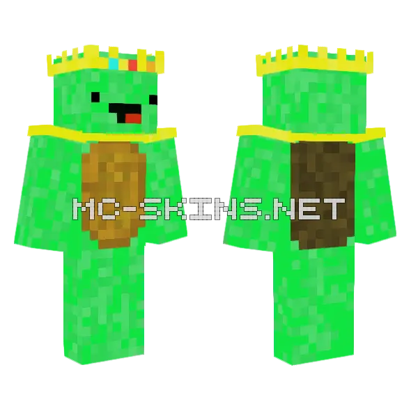 King Mikey Minecraft skin, front and back