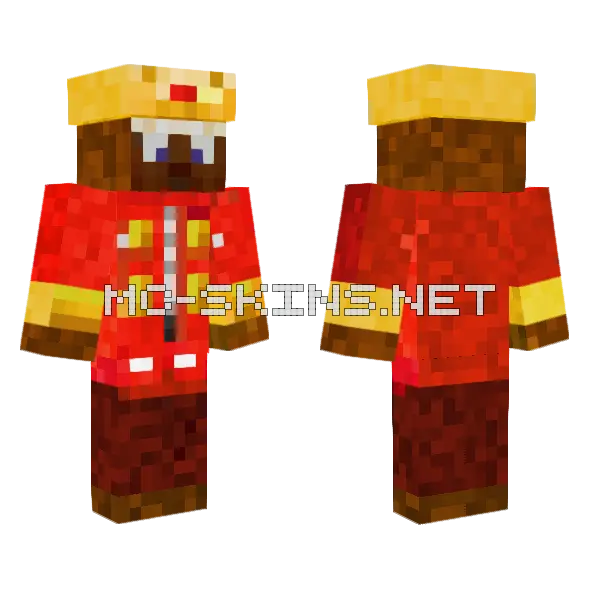 King Mink Minecraft skin, front and back