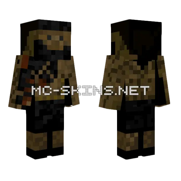 King Nasir Minecraft skin, front and back