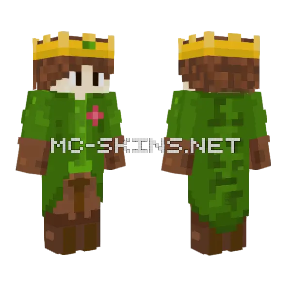 King Of Azaleaville Minecraft skin, front and back