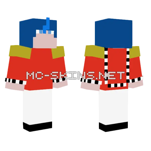 King Of Ice Minecraft skin, front and back