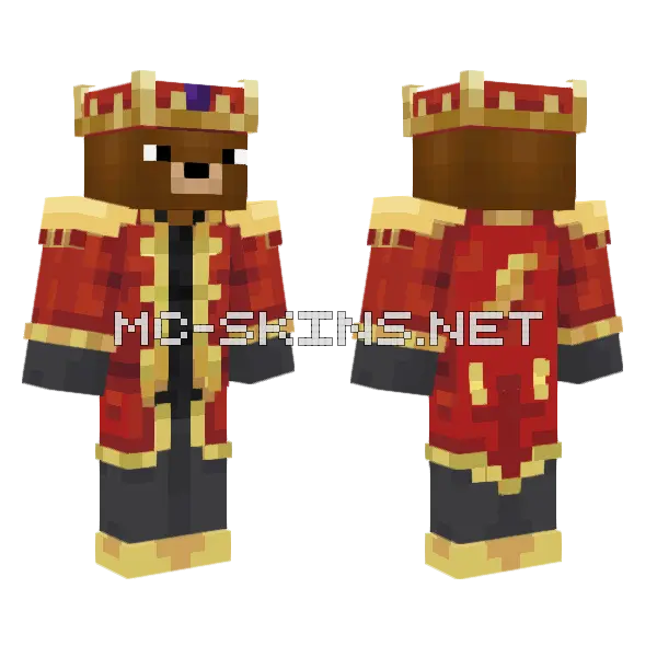 King Of The Jungle Minecraft skin, front and back