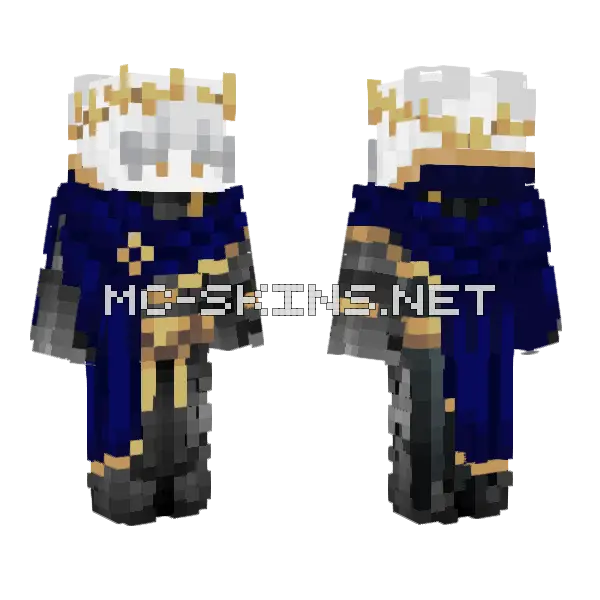 King Of The Night Minecraft skin, front and back