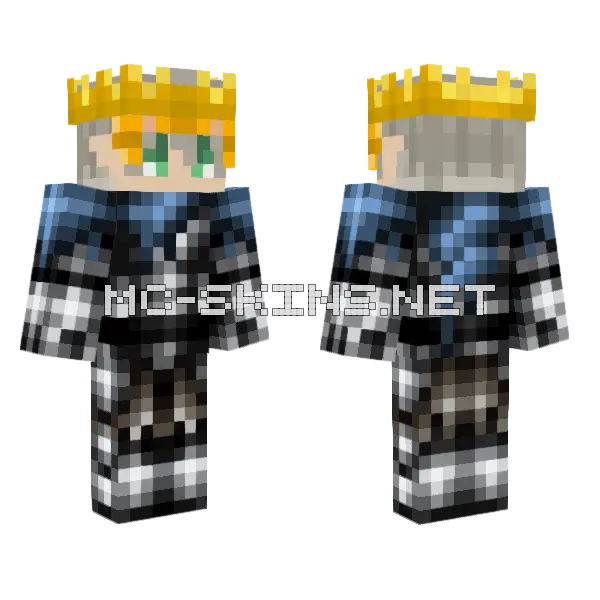 King Respen Minecraft skin, front and back