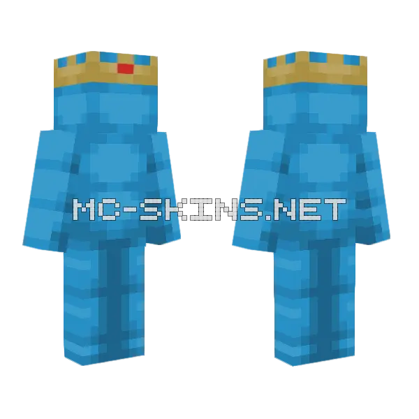 King Slime Minecraft skin, front and back