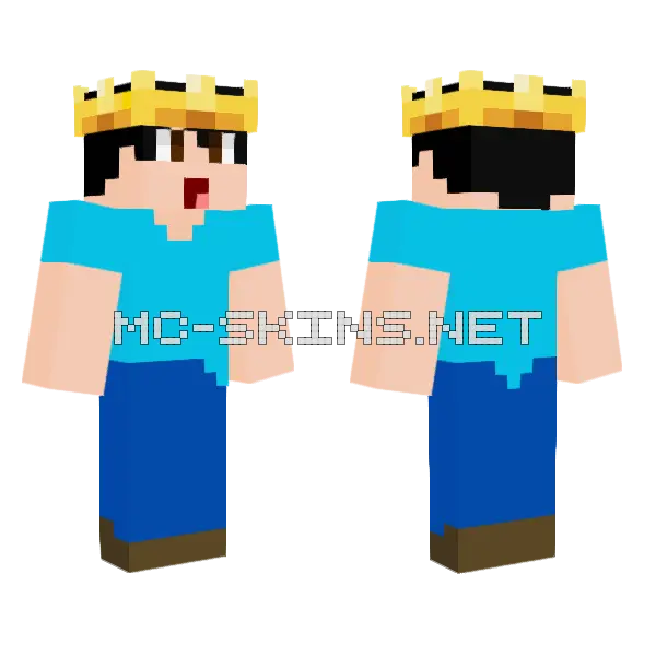 King Soyericucho Minecraft skin, front and back