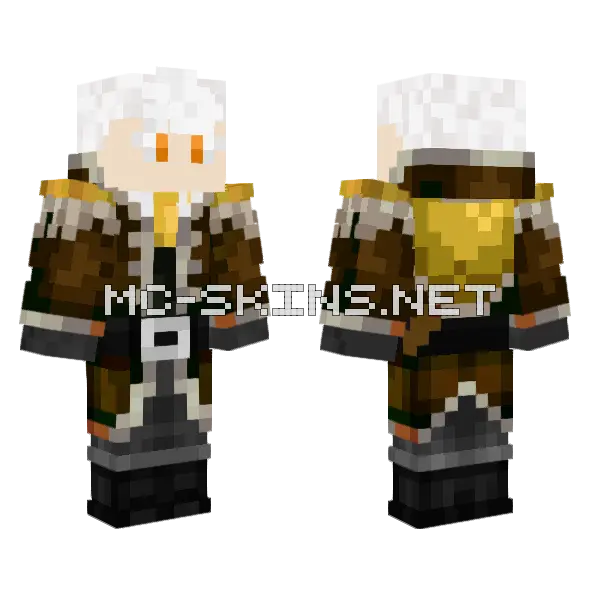 King Syria Minecraft skin, front and back