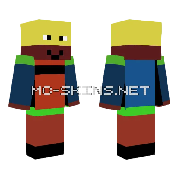 King Wrestler Minecraft skin, front and back