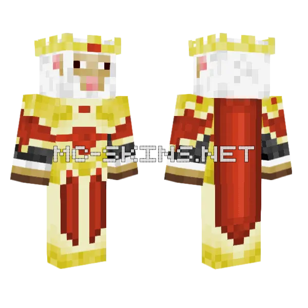 Kingbryan Sheep Outfit Minecraft skin, front and back