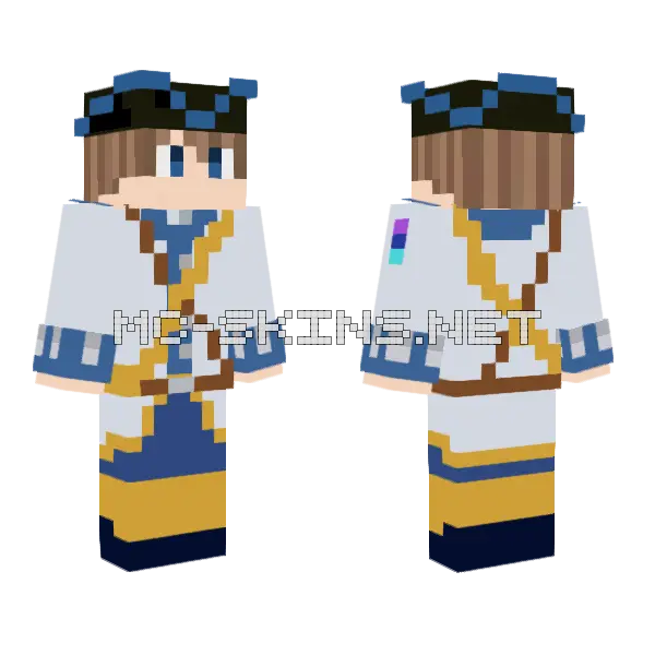 Kingdom Of Oceania Soldier Minecraft skin, front and back