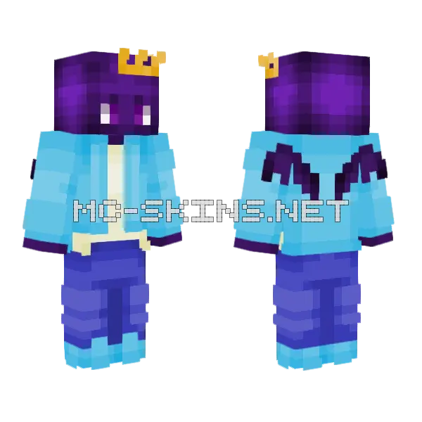 Kingdoms Rq 2 Dragon King Minecraft skin, front and back