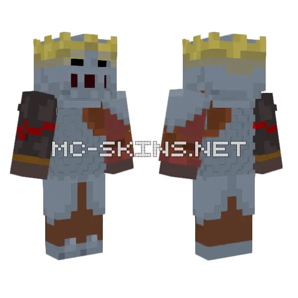Kingknight Minecraft skin, front and back