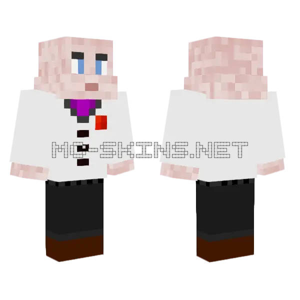 Kingpin Suit Minecraft skin, front and back