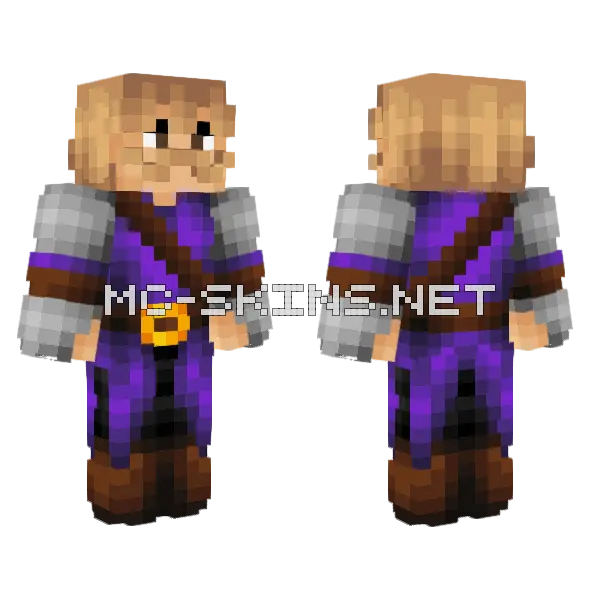 King's Second Man Minecraft skin, front and back