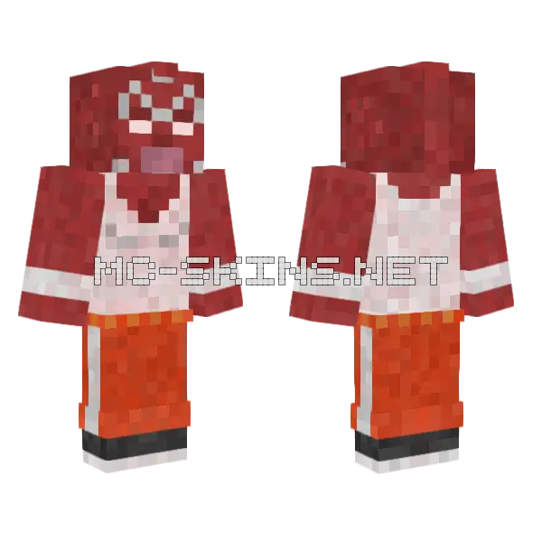 Kinnikuman Great Minecraft skin, front and back