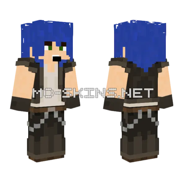 Kinogamer Vest Minecraft skin, front and back