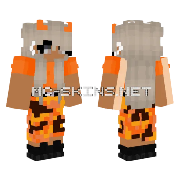 Kira Minecraft skin, front and back