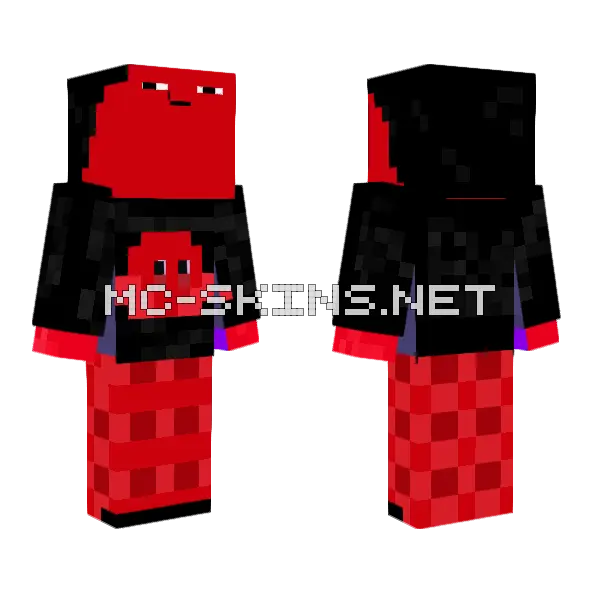 Kirby EXE Minecraft skin, front and back