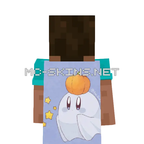 Kirby Halloween cape, outside and lining