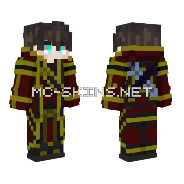 Kirito X Noelle Public Minecraft skin, front and back