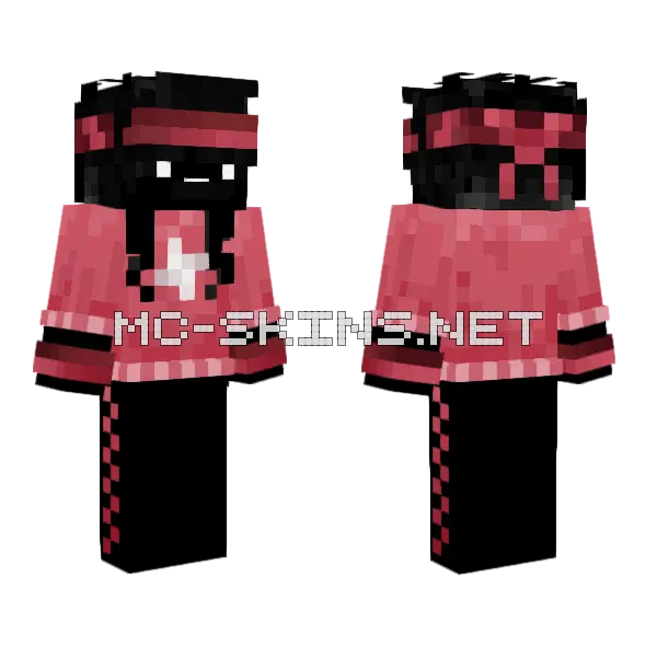 Kiriwi Minecraft skin, front and back