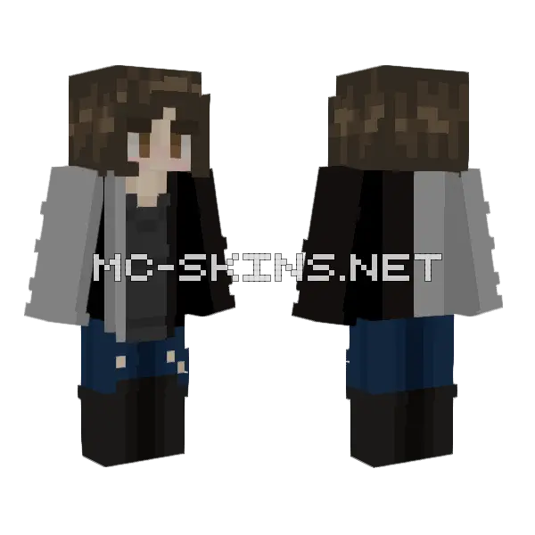 Kit Minecraft skin, front and back