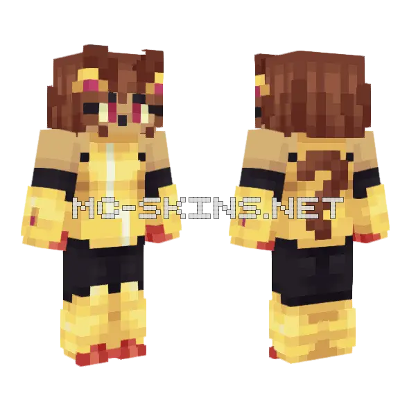 Kit Bodega Gameoverse Updated Minecraft skin, front and back