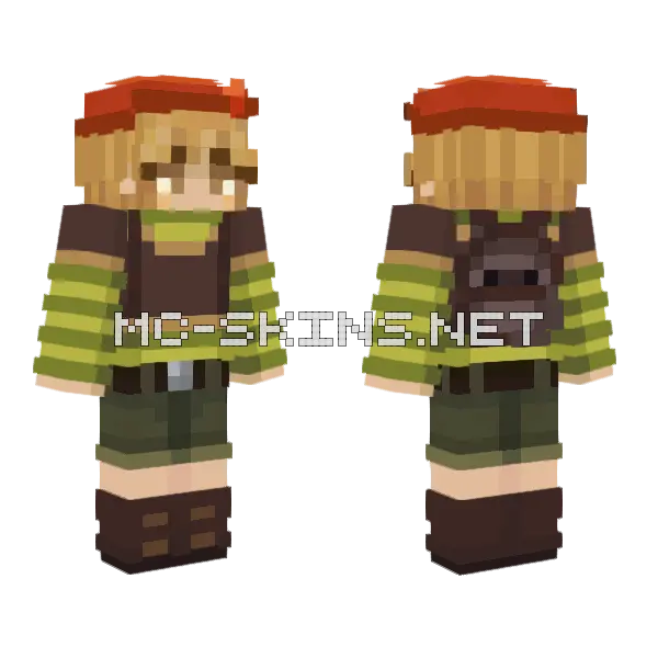 Kit Outfit Minecraft skin, front and back