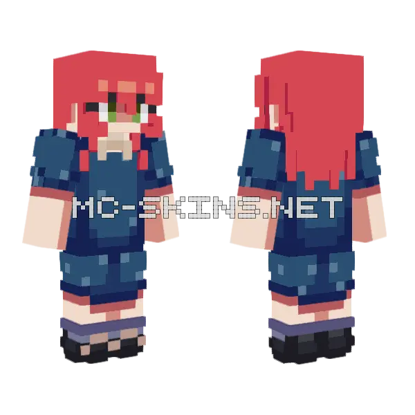 Kita Ep 9 Fit Minecraft skin, front and back