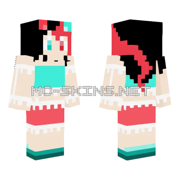 Kitty Cat Skin Minecraft skin, front and back