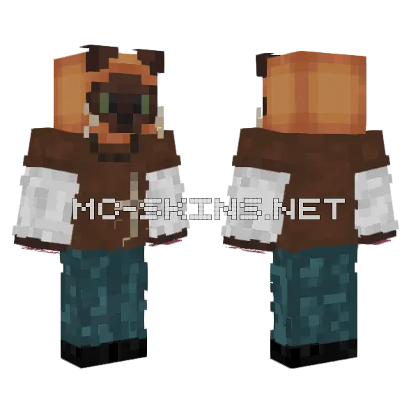 Kitty Type Shi Minecraft skin, front and back
