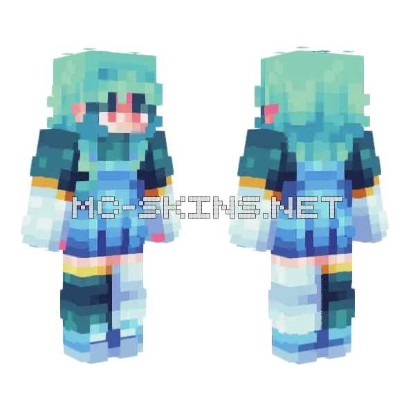 Kittywomp Fanvember Minecraft skin, front and back