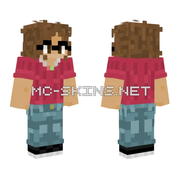 Kj Here You Go Kousin Minecraft skin, front and back