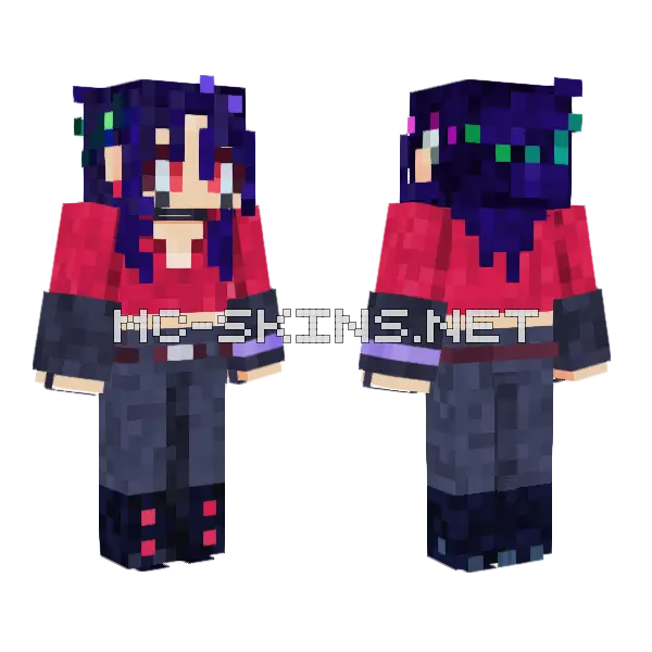 Klauz Crowe Minecraft skin, front and back