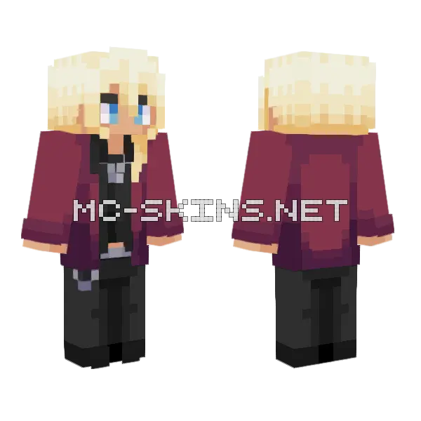 Klavier Gavin Minecraft skin, front and back