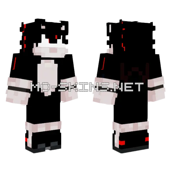 Kn0ckback Minecraft skin, front and back
