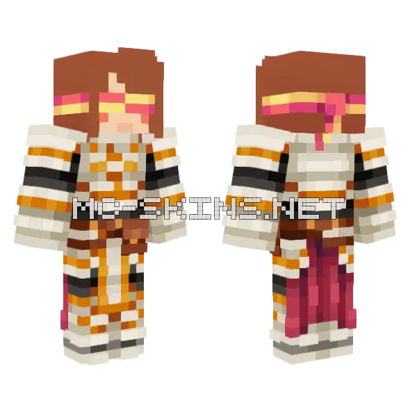 Knight Minecraft skin, front and back