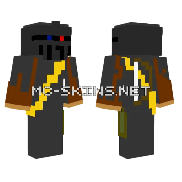 Knight Armor Minecraft skin, front and back