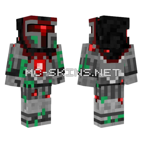 Knight Au Auto Minecraft skin, front and back