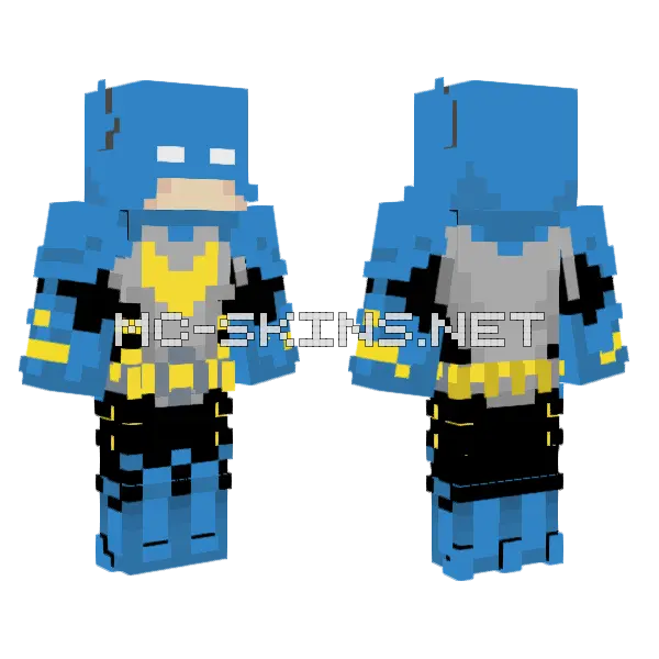 Knight Fight Tim Drake Robin Minecraft skin, front and back